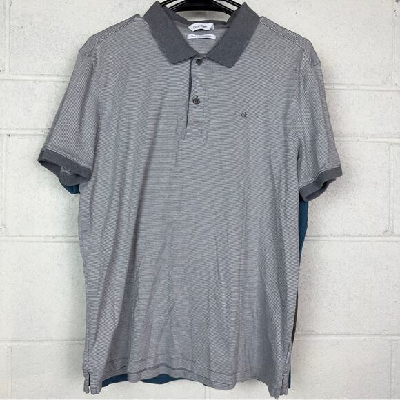 Calvin Klein set of 3 the liquid touch mens short sleeve polo shirts L - Picture 5 of 7